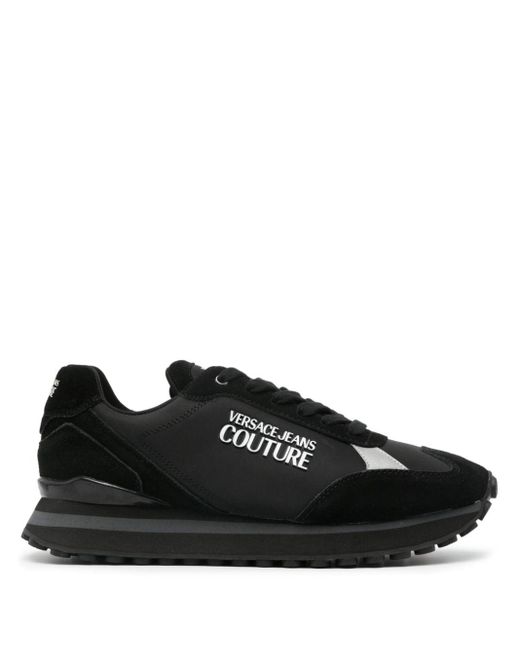 Versace Black Fondo Spyke Sneakers for men