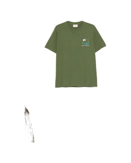 Mc2 Saint Barth Green Short-Sleeves T-Shirt for men