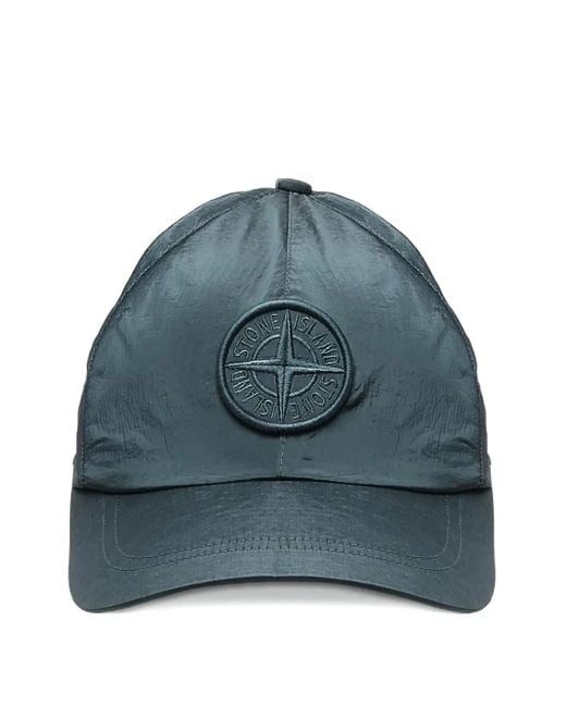 Stone Island Baseballkappe mit Logo-Patch in Blue für Herren