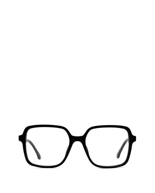 Retrosuperfuture Black Brille Mit Eckigem Gestell