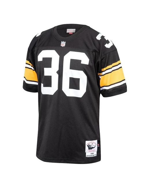 Mitchell & Ness Black Pittsburgh Steelers 1996 Jerome Bettis T-Shirt for men