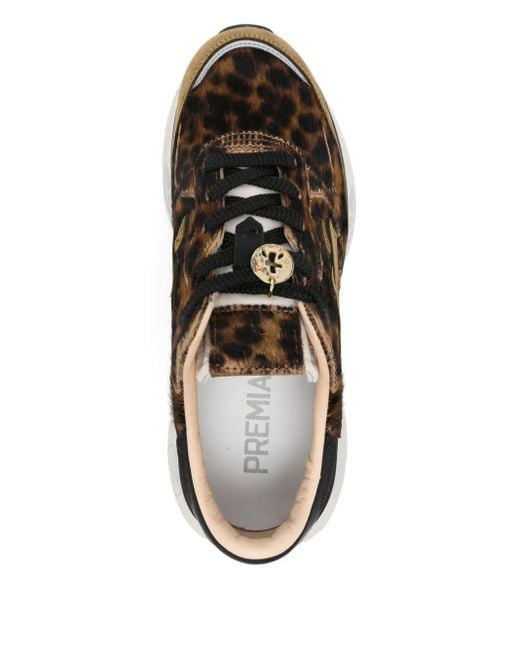 Sneakers Lauryn Leopardate di Premiata in Brown