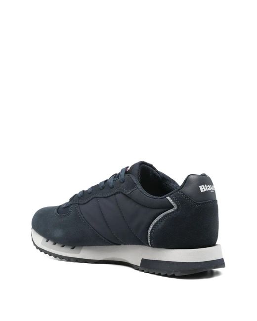 Blauer Blue Logo-Patch Low-Top Sneakers for men