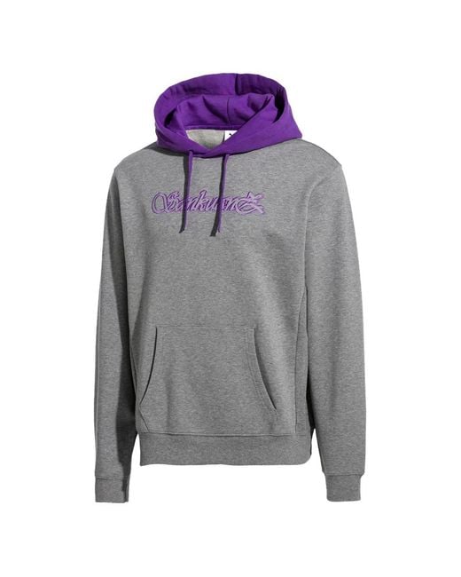 PUMA Gray Sankuanz Logo-Embroidered Hoodie