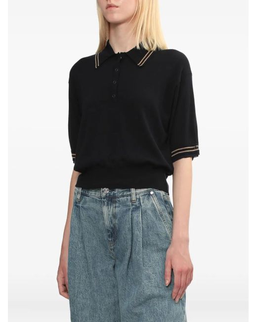 3.1 Phillip Lim Blue Short-Sleeve Polo Shirt