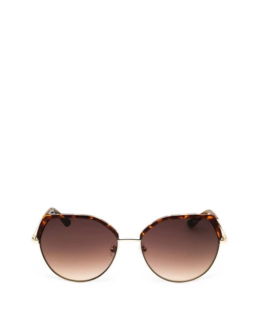 Guess Brown Cat-Eye Tortoiseshell-Effect Sunglasses