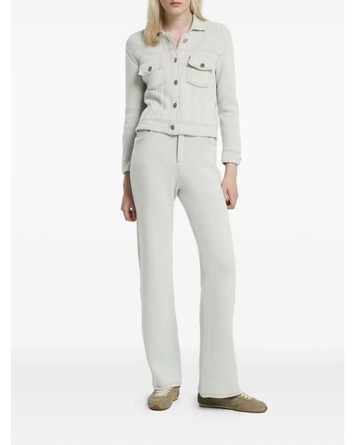Barrie White Ribbed Jacket