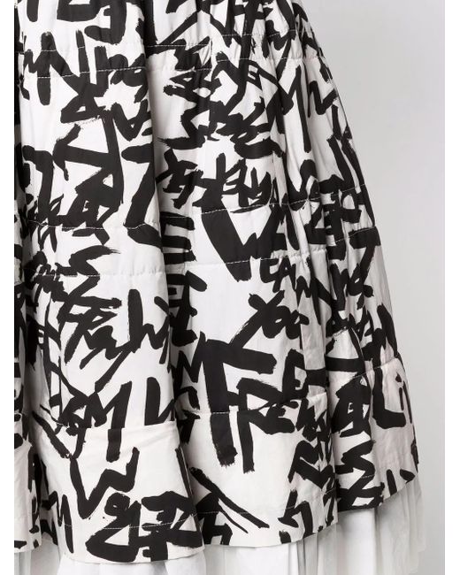 Comme des Garçons Black Live Free-Print Skirt