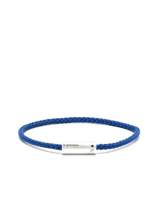 Le Gramme Blue 7G Nato Cable Bracelet