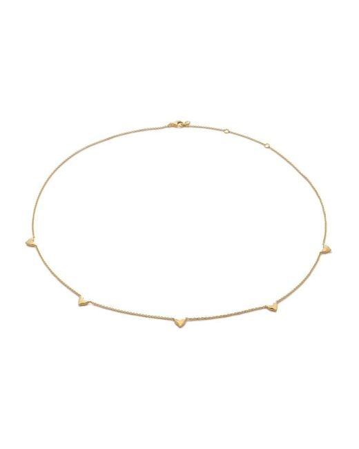Monica Vinader White Heart-Detail Chain Necklace