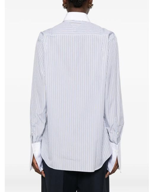 Prada White Striped Shirt