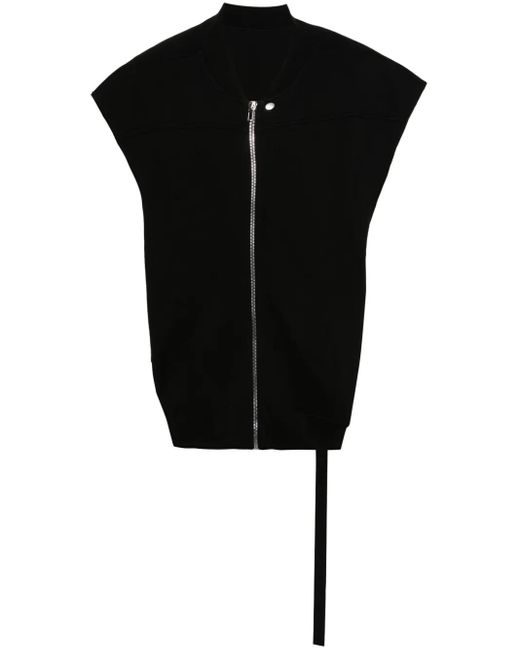 Rick Owens Black Jumbo Flight Vest for men