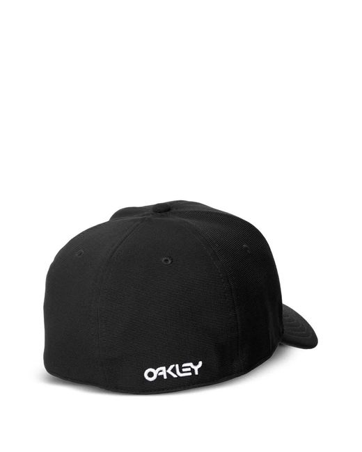 Oakley Black 6-Panel Metallic Baseball Hat for men