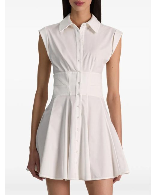 Alice + Olivia White Robe Courte Kim