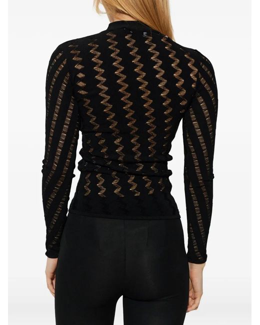 Jersey Aliona Con Motivo En Zigzag IRO de color Black
