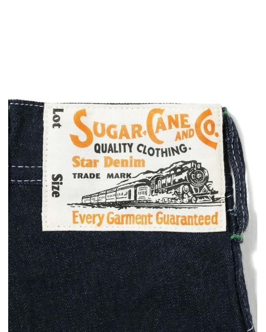Jean À Patch Logo Sugar Cane Jeans pour homme en coloris Blue