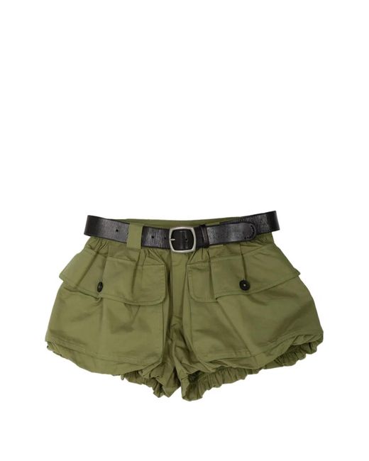 Sea Green Andrea Bubble Workwear Shorts