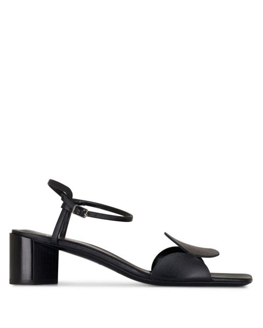 Pierre Hardy Black 55mm Circle-motif Leather Sandals