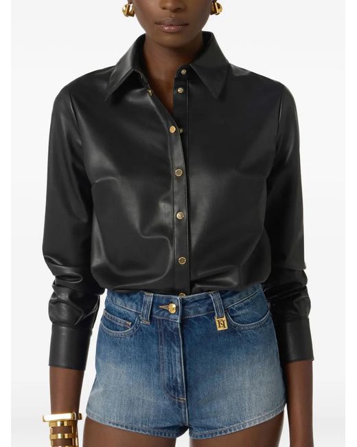 Elisabetta Franchi Blue Denim Playsuit
