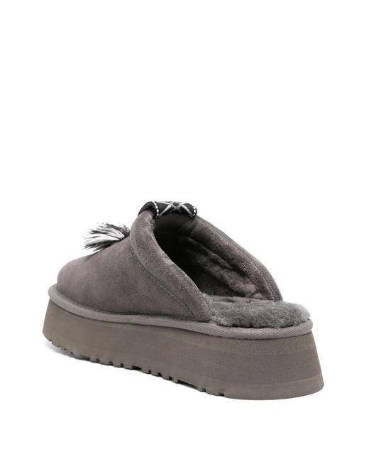 Ugg Gray Tazzle Suede Slippers