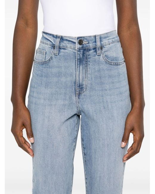DKNY Blue Broome high-rise straight-leg jeans