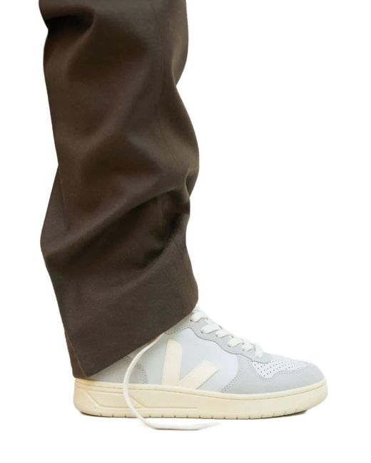 Veja V-15 レザースニーカー White
