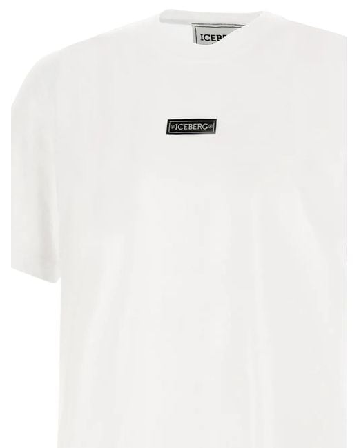 Iceberg White Graphic-Print T-Shirt for men