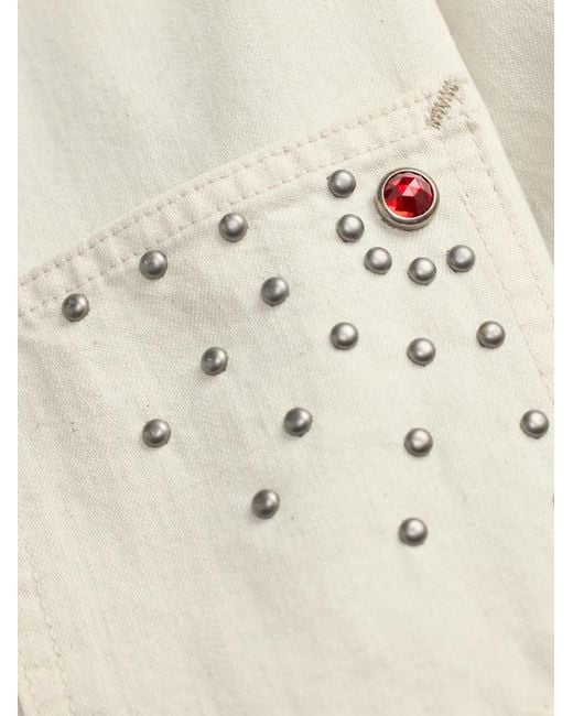 RRL White Studded Embellished Jacket