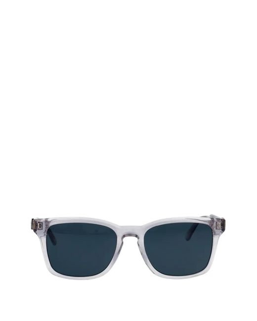 Ferragamo Eyewear Blue Gancini Square-Frame Sunglasses for men