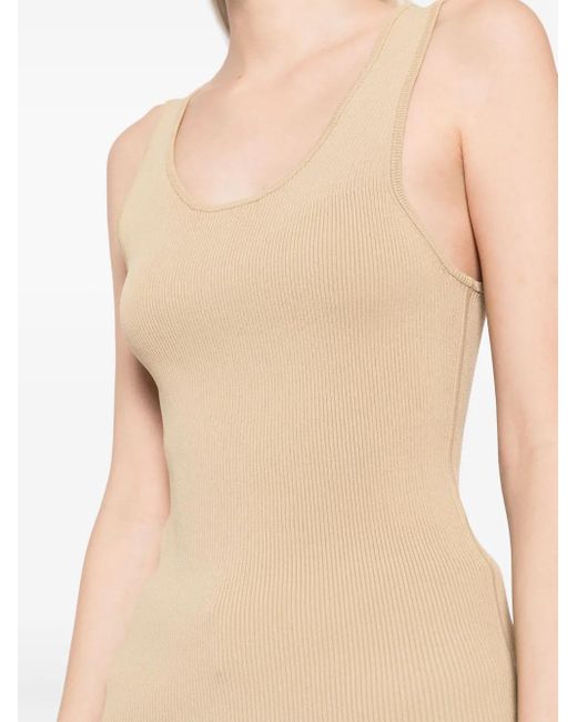 3.1 Phillip Lim Natural Ribbed Tank Top