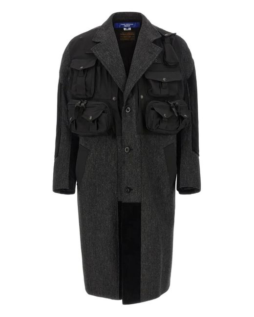 Junya Watanabe Black Filson X Patchwork Coat for men