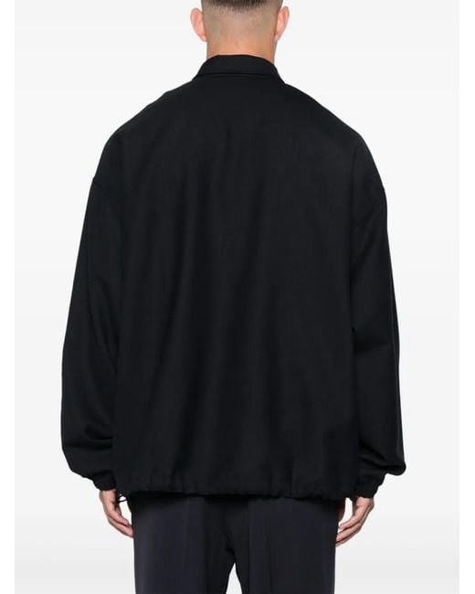 Studio Nicholson Black Wool Bomber Jacket for men