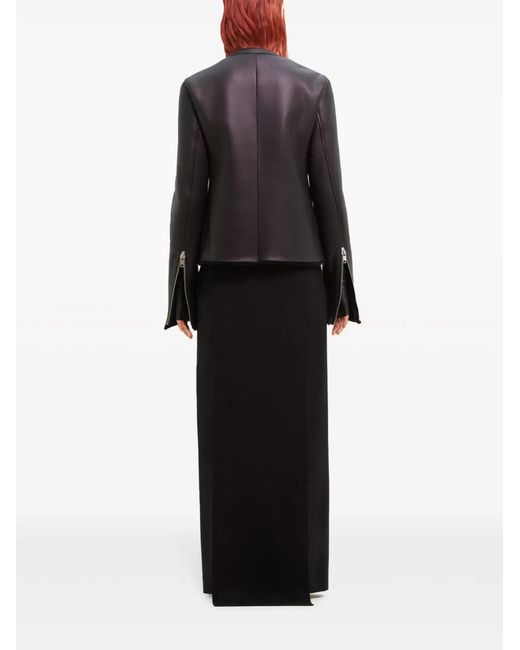 Courreges Black Holistic Shearling Jacket
