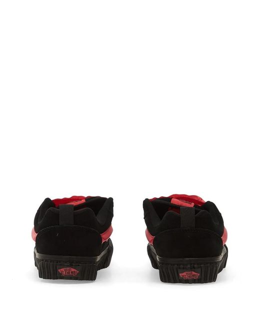 Vans White Knu Skool Ruffled Lace-Up Sneakers