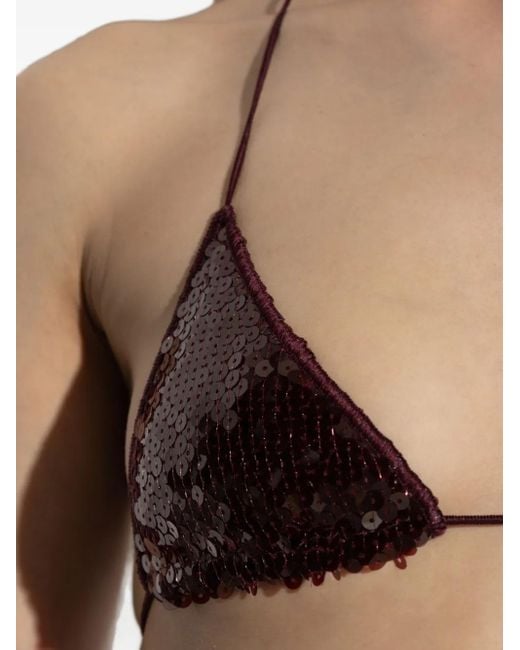 Oseree Paillettes Bikini in het Red