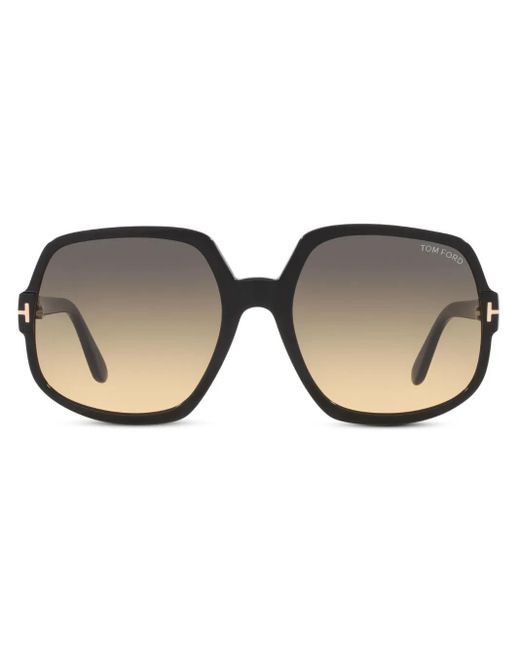 Occhiali Da Sole Squadrati di Tom Ford in Brown