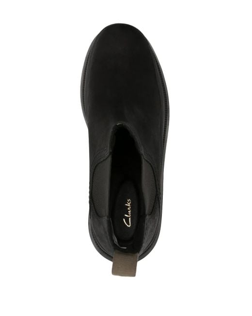 Clarks Black Badell Top Suede Ankle Boots for men