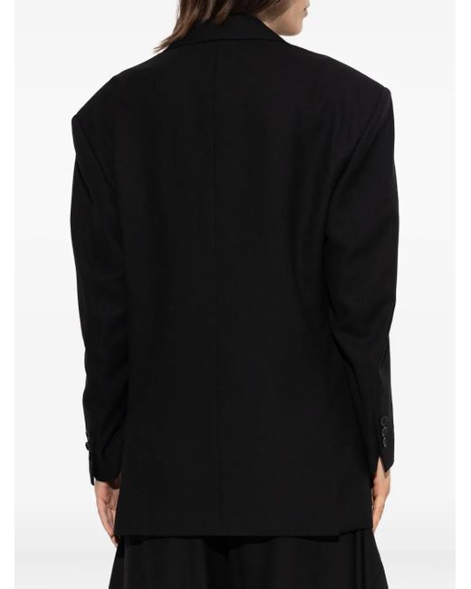 Issey Miyake Black Uni-Form Buttoned Blazer