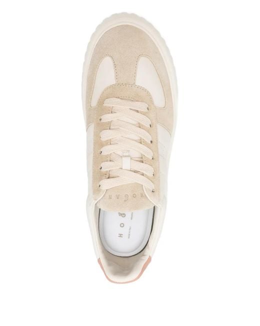 Hogan White H-Stripe Platform Sneakers