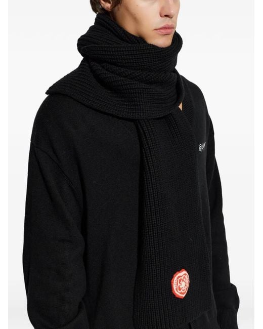 Sciarpa Con Applicazione Logo di KENZO in Black