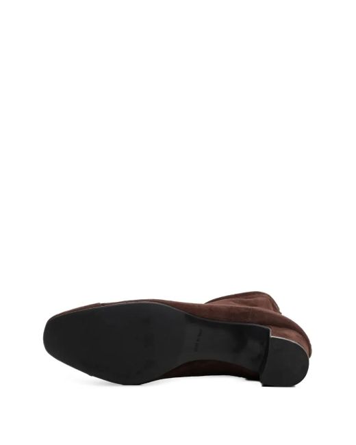 Poche Paris Suede Ankle Boots Brown