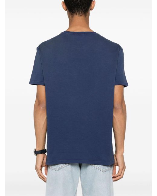 T-shirt en coton à logo imprimé Polo Ralph Lauren pour homme en coloris Blue