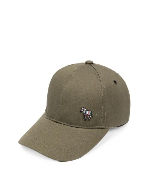 Paul Smith Green Logo-Patch Baseball Cap for men