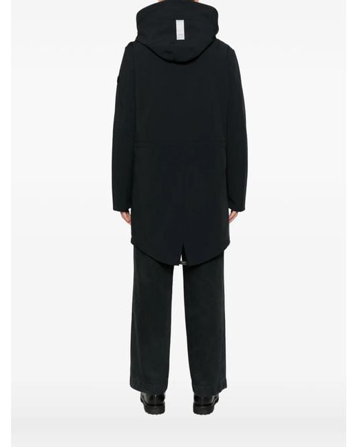 Peuterey Black Kasa Padded Hooded Coat for men