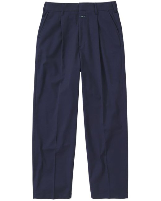 Closed Blue Blomberg Mid-rise Wide-leg Trousers for men