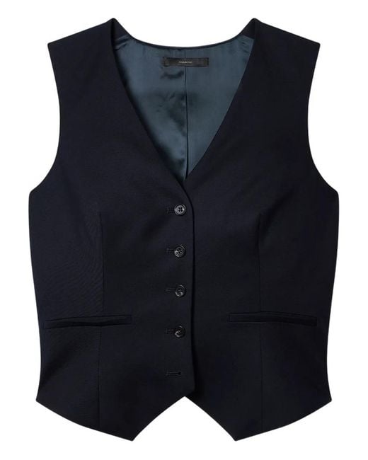 Paul Smith Blue Buttoned Waistcoat