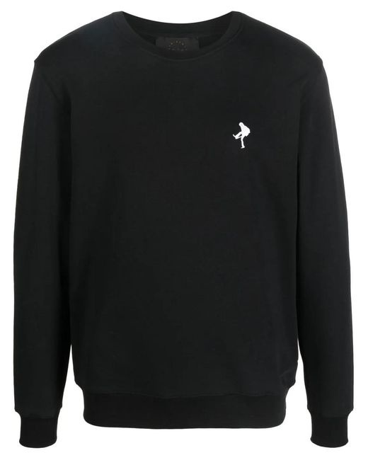 Limitato Black Photograph-Print Long-Sleeved Sweatshirt for men