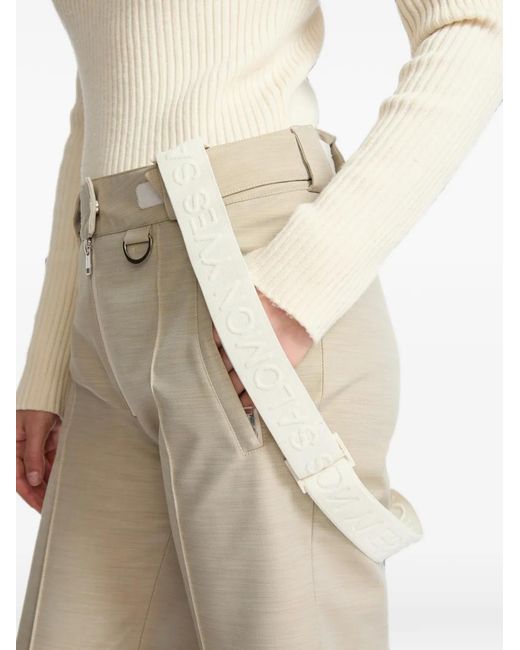 Yves Salomon Gray Logo-Strap Ski Pants