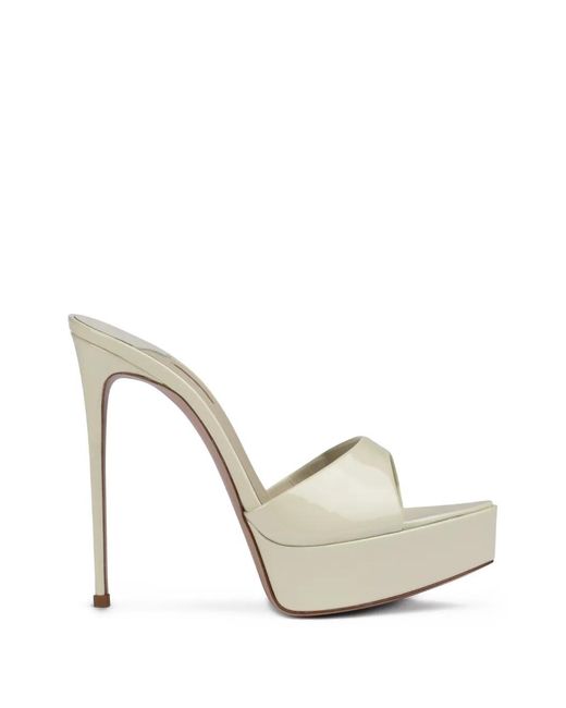 Le Silla White Uma Stiletto-Heel Sandals
