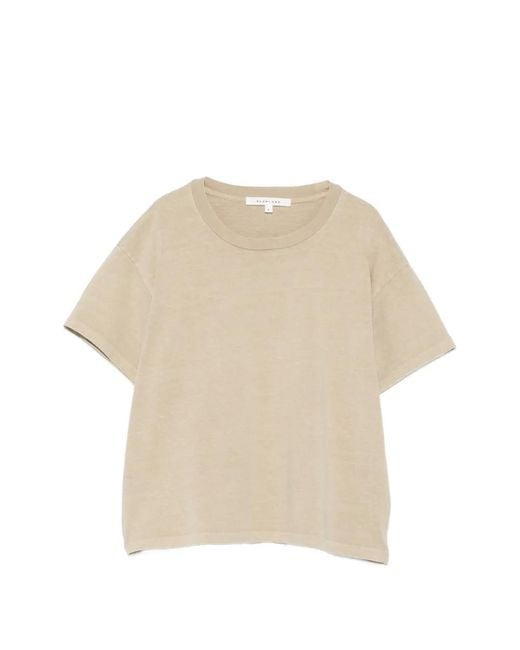 SLVRLAKE Denim Natural Square Crew-Neck T-Shirt
